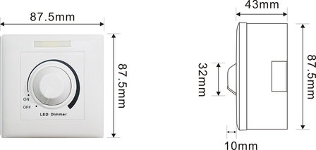 LED dimmer panelen