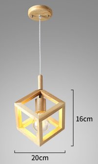Hanglamp van hout