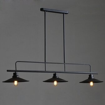 Industri&euml;le Hanglamp 3 kappen