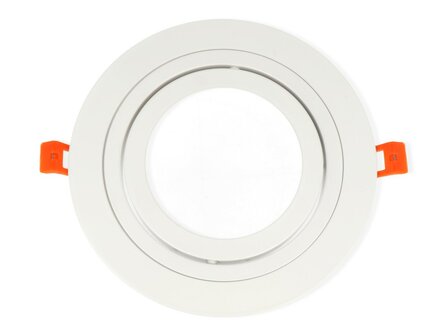 inbouwspot aluminium rond kantelbaar wit mat