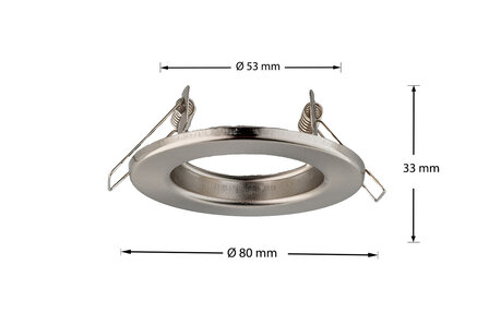 inbouwspot rond geborsteld aluminium rvs 