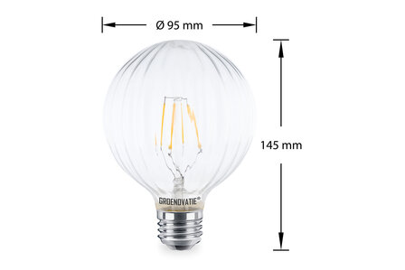E27 LED Globelamp 4 Watt Helder