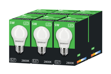 Groenovatie E27 LED 6 Stuks