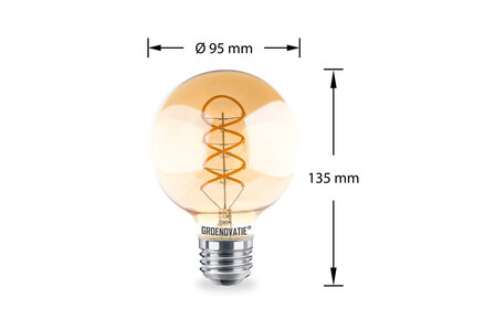 Globe LED e27 amber