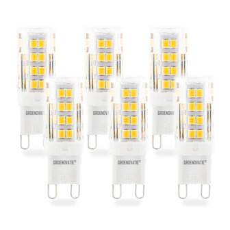 6 pack g9 led lamp