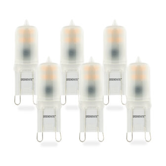 6 pack dimbare g9 led lamp