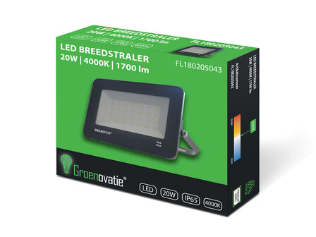 breedstraler 20 watt verpakking