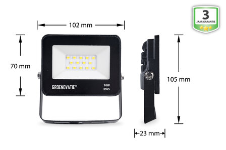 breedstraler 10 watt led