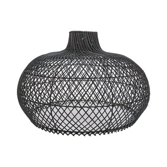 zwart rotan lamp