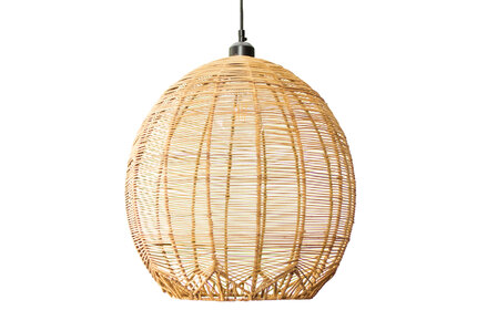 Ronde Hanglamp Rotan