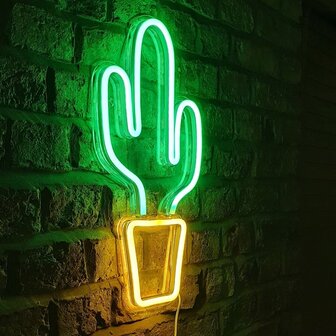 Neon bord cactus