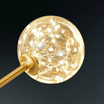 hanglamp goud glas