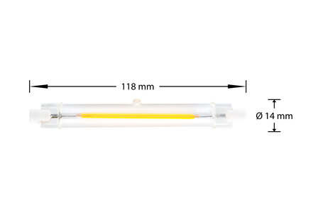 led r7s 118mm dimbaar