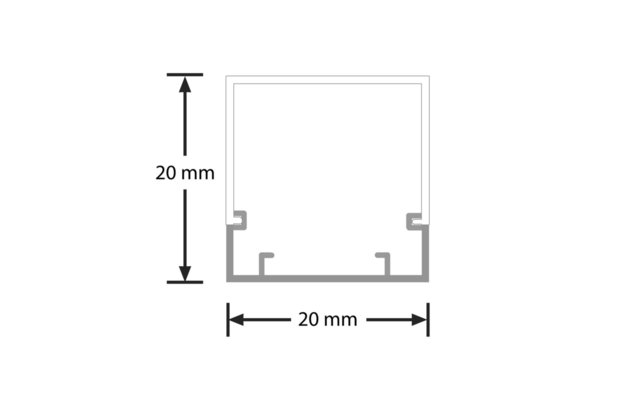 Led strip aluminium profiel