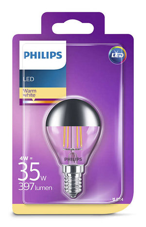 Somber herten Aanvankelijk Philips CLA E14 LED Kopspiegellamp 4-35W P45 827 Warm Wit - Lamp #1