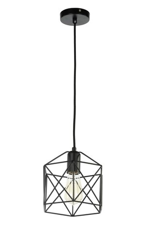 ik ben slaperig Berucht Kaap Diamond Star Industrieel Draad Design Hanglamp Zwart - Lamp #1
