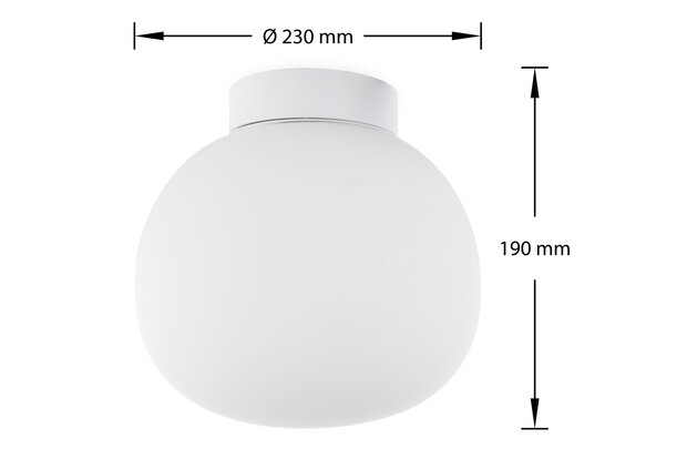 Plafondlamp Wit Ø 230 mm