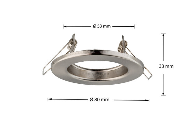 inbouwspot rond geborsteld aluminium rvs 