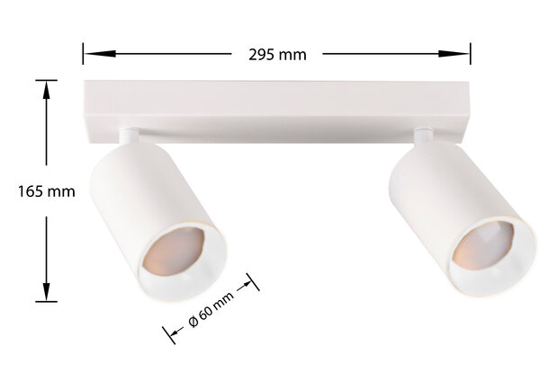 Kantelbare Plafondspot met GU10 Fitting