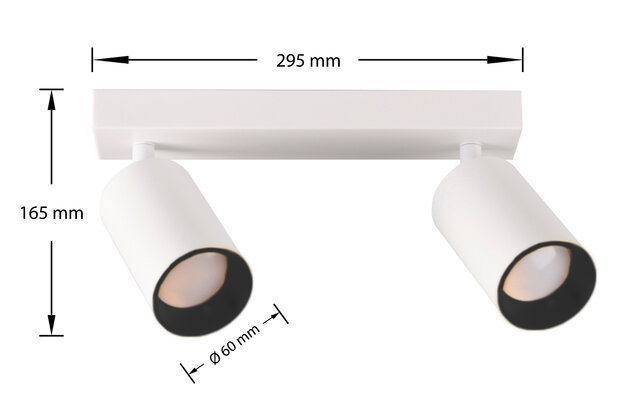 Kantelbare Plafondspot met GU10 Fitting