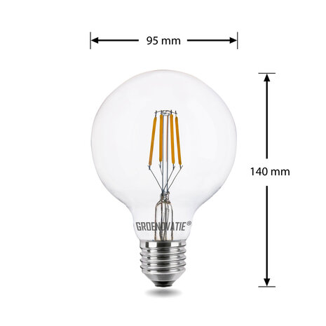 LED Filament Globelamp 4 watt