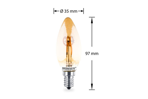 e14 filament amber spiral