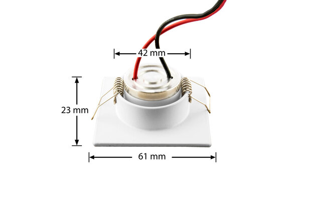 vierkante led inbouwspot