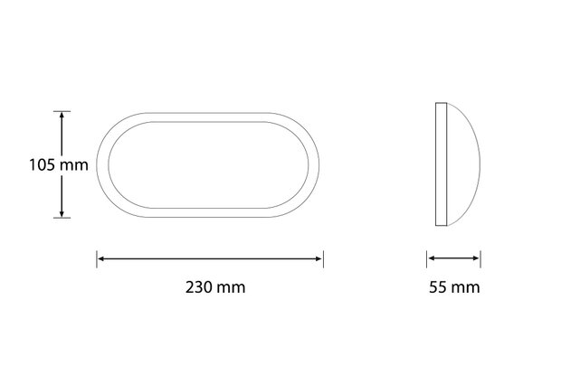 ovaal led lamp