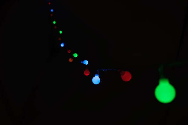 LED RGB Multicolour Feestverlichting Prikkabel, 10 Meter, Waterdicht IP44