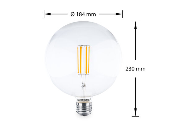 E27 LED Filament G180