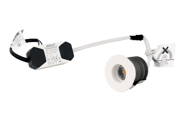 LED Inbouwspot Dimbaar ✓ 3 Watt ✓ Zaagmaat 35-38 mm -