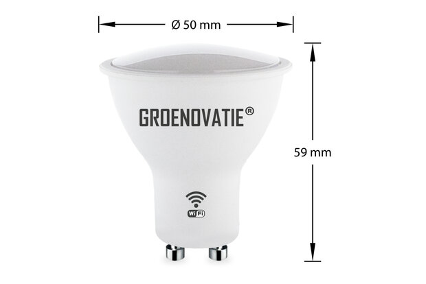 gu10 smart wifi led lamp 5w rgbw