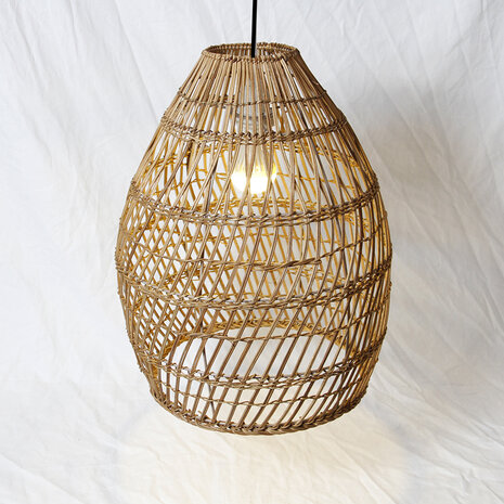 Rieten hanglamp design