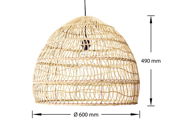 Rotan Hanglamp ⌀60 cm