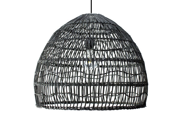 Rotan Hanglamp Zwart