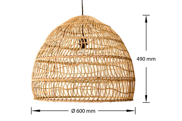 Rieten Hanglamp ⌀60 cm