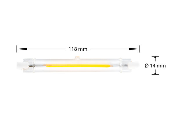 led r7s 118mm dimbaar