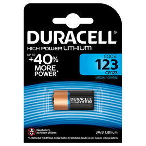 Duracell Ultra Batterij, 123A, 3V, Niet Oplaadbaar