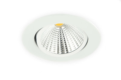 Inbouwspot LED 5W, Wit, Rond, Kantelbaar, Dimbaar, Neutraal Wit