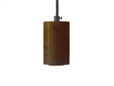 Marmeren Hanglamp Deluxe, E27 Fitting, Ø7x10cm, Bruin