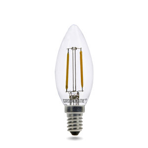 E14 LED Filament Kaarslamp 2W Warm Wit Dimbaar