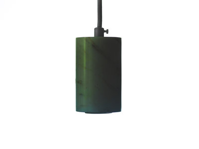 Marmeren Hanglamp Deluxe, E27 Fitting, Ø7x10cm, Groen