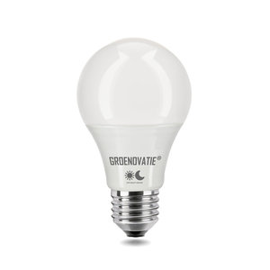 E27 LED Lamp 5W Warm Wit, Schemersensor
