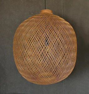 Bamboe Hanglamp, Handgemaakt, Naturel, ⌀45 cm