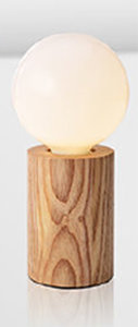 Houten Tafellamp, E27 Fitting, Essenhout