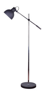 Arras Single Industrieel Design Vloerlamp 1-Lichts Zwart