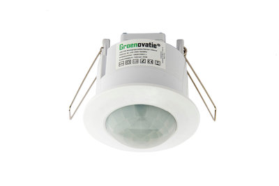 LED PIR Bewegingsmelder/Sensor Inbouw Plafond, IP20, Wit