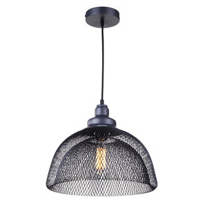 Gaaslamp Industrieel Design Hanglamp, E27 Fitting, ⌀35x30cm, Zwart