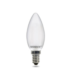E14 LED Filament Kaarslamp 2W Warm Wit Dimbaar Mat