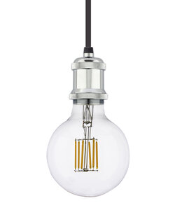 Vintage Hanglamp Fitting E27, Chroom
